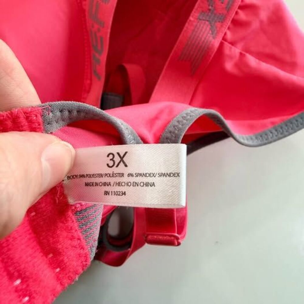 Bra Reflex 3X Molded Cup Sports Bra – Pink/Gray C7345 - Picture 5 of 7